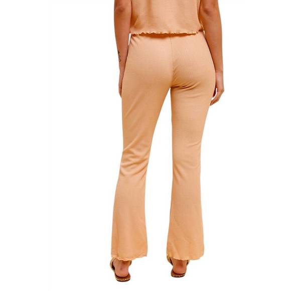 NEW HEM & THREAD kinley knit flare bottoms in org - Picture 5 of 5